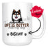 Personalized Finnish Lapphund Dog Mom Dad Mug, Custom Dog's Name Gift