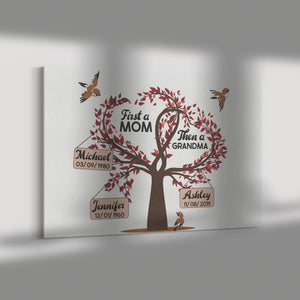 First A Mom then a Grandma Premium Canvas