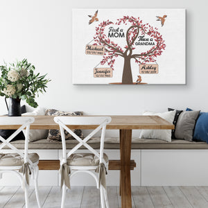 First A Mom then a Grandma Premium Canvas