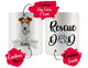 Personalized Fox Terrier Dog Rescue Mom Dad Mug, Best Dog Owner Gift