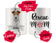 Personalized Fox Terrier Dog Rescue Mom Dad Mug, Best Dog Owner Gift