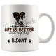 Personalized Fox Terrier Smooth Dog Mom Dad Mug, Custom Dog's Name Gift