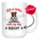 Personalized Fox Terrier Wire Dog Mom Dad Mug, Custom Dog's Name Gift