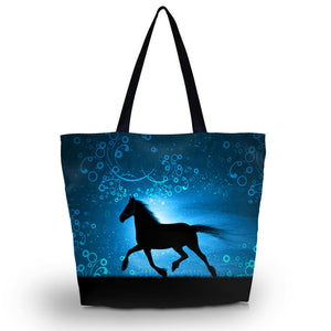 Soft Horse Shopping, Beach & Travel Bag - Freedom Look