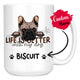 Personalized French Bulldog Dog Mom Dad Mug, Custom Dog's Name Gift
