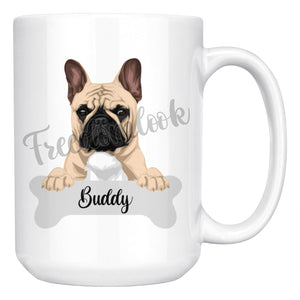 Personalized French Bulldog Dog Mom Dad Mug, Funny Dog Owner Gift