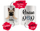 Personalized French Bulldog Dog Rescue Mom Dad Mug, Best Dog Owner Gift