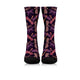 Dragonfly Violet Crew Socks - Freedom Look