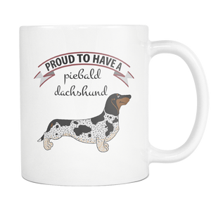 Piebald Dachshund Mug - Piebald Dachshund Ornament - Wiener Dog Dad Mom Mug - Great Gift For Daschund Owner - Freedom Look
