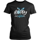 Blue Happy Easter Bunny Womens And Unisex T-Shirt