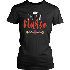 One Hip Nurse Bunny Easter Womens And Unisex T-Shirt