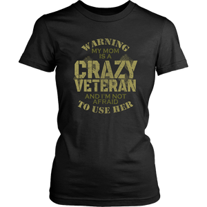 American US Army Military Crazy Veteran Mom Soldier Thank You Unisex T-Shirt