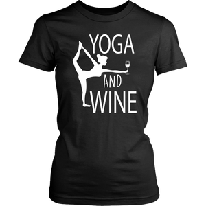 Yoga And Wine Spiritual Meditation Unisex T-Shirt