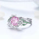 Unique HQ Butterfly & Flower Ring - 925 Sterling Silver