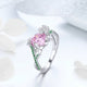 Unique HQ Butterfly & Flower Ring - 925 Sterling Silver