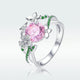 Unique HQ Butterfly & Flower Ring - 925 Sterling Silver