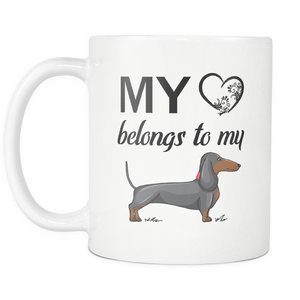 I Love My Weiner Weenie Dog My Heart Belongs To My Dachshund - Great Gift For Proud Daschund Dad (Mom) - Freedom Look