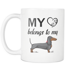 I Love My Weiner Weenie Dog My Heart Belongs To My Dachshund - Great Gift For Proud Daschund Dad (Mom) - Freedom Look