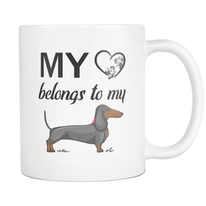 I Love My Weiner Weenie Dog My Heart Belongs To My Dachshund - Great Gift For Proud Daschund Dad (Mom) - Freedom Look
