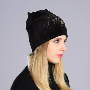 Butterfly Beanie Hat With Ear Flaps - Freedom Look