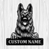 Personalized German Shepherd Metal Sign, Dog Owner Wall Art, Memorial Gift