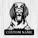 Personalized German Longhaired Pointer Metal Sign, Dog Owner Wall Art, Memorial Gift