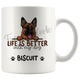 Personalized German Shepherd Dog Mom Dad Mug, Custom Dog's Name Gift