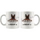 Personalized German Shepherd Dog Mom Dad Mug, Custom Dog's Name Gift