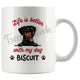Personalized German Pinscher Dog Mom Dad Mug, Custom Dog's Name Gift