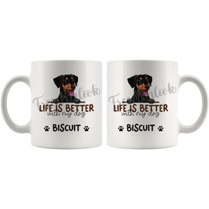 Personalized German Pinscher Dog Mom Dad Mug, Custom Dog's Name Gift