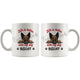 Personalized German Shepherd 2 Dog Mom Dad Mug, Custom Dog's Name Gift