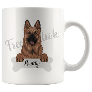 Personalized German Shepherd Dog Mom Dad Mug, Funny Dog Owner Gift
