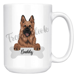 Personalized German Shepherd Dog Mom Dad Mug, Funny Dog Owner Gift