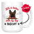 Personalized German Shepherd Dog Mom Dad Mug, Custom Dog's Name Gift