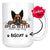 Personalized German Shepherd 2 Dog Mom Dad Mug, Custom Dog's Name Gift