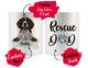 Personalized German Shorthaired Pointer Dog Rescue Mom Dad Mug, Dog Owner Gift