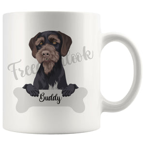 Personalized German Wirehaired Pointer Dog Mom Dad Mug, Funny Dog Owner Gift