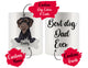 Personalized German Wirehaired Pointer Dog Mom Dad Mug, Best Dog Owner Gift