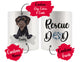 Personalized German Wirehaired Pointer Dog Rescue Mom Dad Mug, Dog Owner Gift