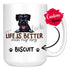 Personalized Giant Schnauzer Dog Mom Dad Mug, Custom Dog's Name Gift