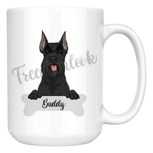 Personalized Giant Schnauzer Dog Mom Dad Mug, Funny Dog Owner Gift