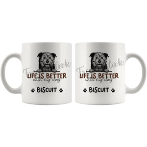 Personalized Glen of Imaal Terrier Dog Mom Dad Mug, Custom Dog's Name Gift