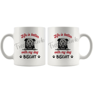 Personalized Glen of Imaal Terrier Dog Mom Dad Mug, Custom Dog's Name Gift