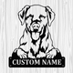 Personalized Goldador Metal Sign, Dog Owner Wall Art, Memorial Gift