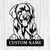 Personalized Golden Retriever Metal Sign, Dog Owner Wall Art, Memorial Gift