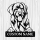 Personalized Golden Retriever Metal Sign, Dog Owner Wall Art, Memorial Gift
