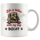 Personalized Golden Retriever Dog Mom Dad Mug, Custom Dog's Name Gift