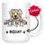 Personalized Golden Retriever 2 Dog Mom Dad Mug, Custom Dog's Name Gift