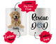 Personalized Golden Retriever Dog Rescue Mom Dad Mug, Best Dog Owner Gift