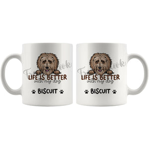 Personalized Goldendoodle Dog Mom Dad Mug, Custom Dog's Name Gift